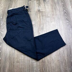 Gutteridge Dal 1878 Pantalon Navy Blue Chinos 3/4 Turn Ups Cotton 36x26